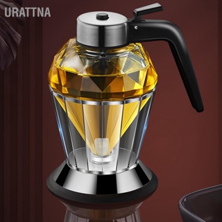 URATTNA Diamond Honey Bottle Press Type แก้วใส 200ml เครื่องจ่ายน้ำมันมือถือสำหรับซอสถั่วเหลือง