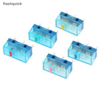 Flashquick ปุ่มสวิตช์ไมโครเมาส์ ลายจุด สีฟ้า 30/50//60/70/80 ล้านพิกเซล