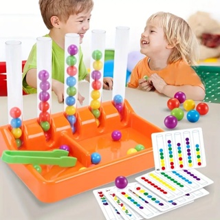 เกมจับคู่ลูกปัดตลก,เด็กปริศนาของเล่นตรรกะการฝึกอบรมความคิด,หลอดทดลองลูกปัดเกมการพัฒนาสติปัญญาของเล่นของขวัญสำหรับเด็ก