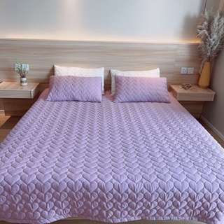 🧁ผ้าคลุมเตียง bedspread ผ้าปูเตียง สีทึบ เตียงผ้าห่มครอบคลุมผ้าฝ้าย สากลสำหรับทุกฤดูกาล มีให้เลือก 5สไตล์ ตกแต่งห้อง