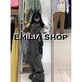 EMILIA SHOP  กางเกงขายาว กางเกงเอวสูง ผู้หญิงสไตล์เกาหลี เสื้อผ้าแฟชั่นผู้หญิง y2k 2023 ใหม่  ทันสมัย คุณภาพสูง fashion High quality A93L01W 36Z230909