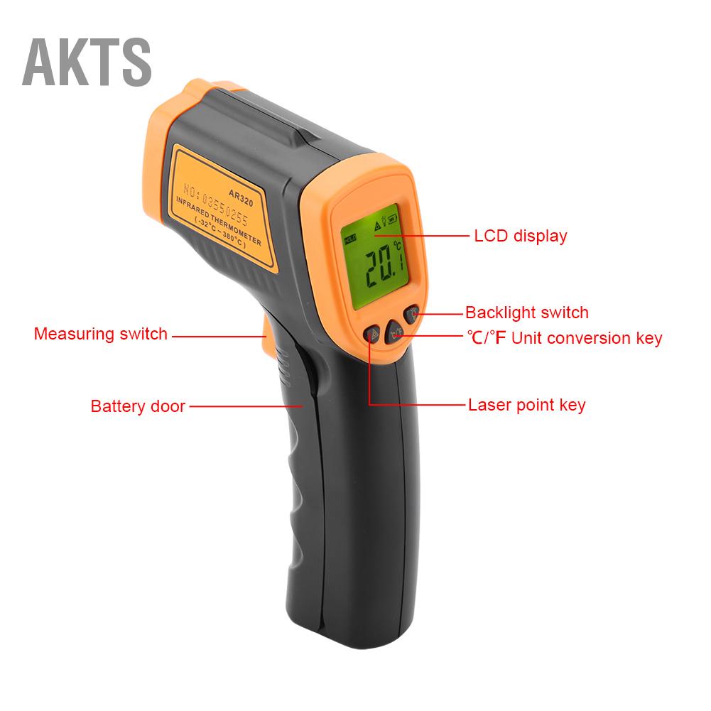 akts-smart-sensor-ar320-ไม่ต้องสัมผัสจอแสดงผล-lcd-เลเซอร์เทอร์โมมิเตอร์อินฟราเรดดิจิตอล-32-380