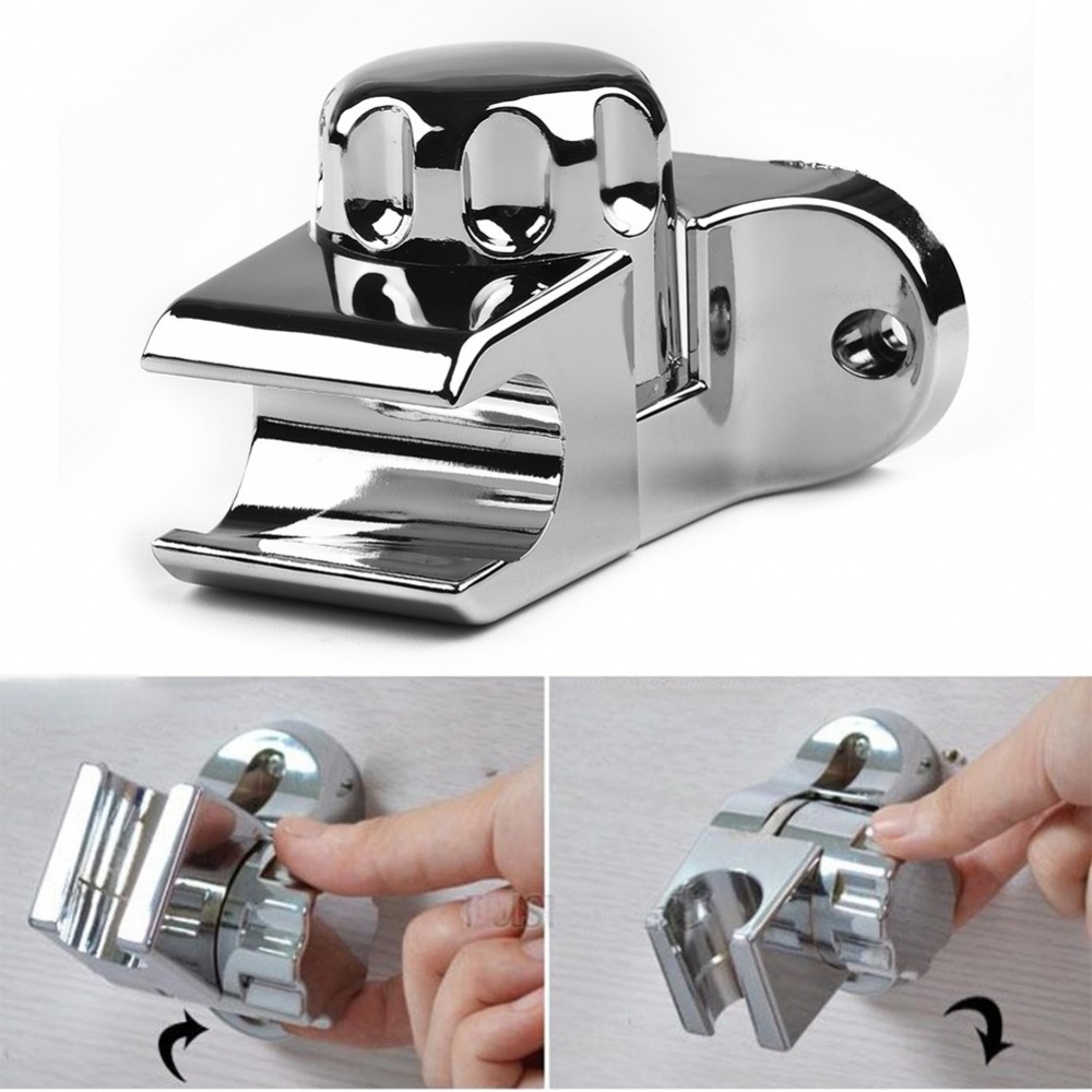 shower-head-holder-shower-silver-abs-abs-rubber-bracket-chrome-head-holder