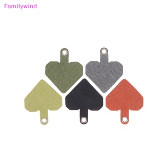 Familywind&gt; อะแดปเตอร์สายไฟ รูปหัวใจ แบบเปลี่ยน สําหรับโทรศัพท์มือถือ 5 ชิ้น ต่อชุด