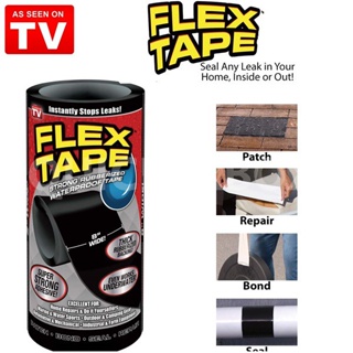 FLEX TAPE เทปกาวกันน้ำ แรงยึดสูง 8นิ้ว ยาว 5ฟุต