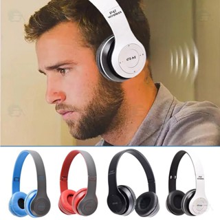 หูฟังบลูทูธ P47 เสียงดี Wireless Bluetooth Stereo Headset หูฟังบลูธูทไร้สาย ของแท้ 100%