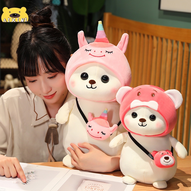 หมอนตุ๊กตานุ่ม-รูปการ์ตูนหมี-และไดโนเสาร์น่ารัก-ขนาด-30-ซม-40-ซม-เหมาะกับเป็นของขวัญ-ของเล่นสําหรับเด็กผู้หญิง