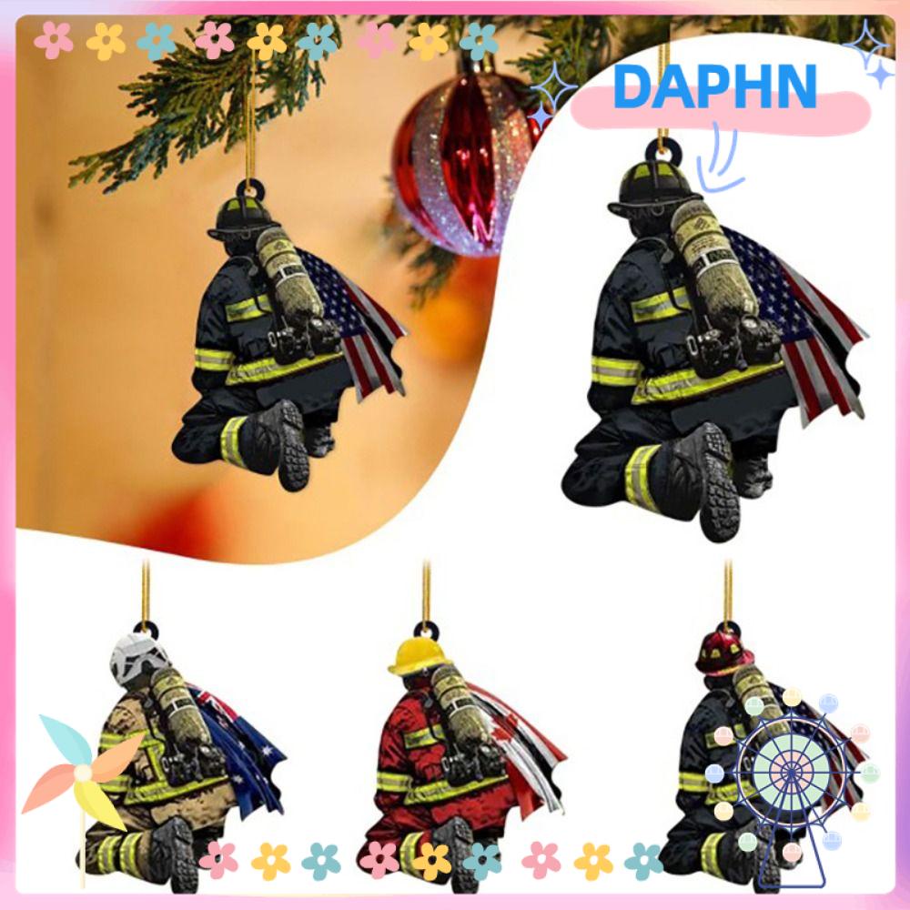 daphs-จี้พวงกุญแจไม้-รูปนักดับเพลิง-สร้างสรรค์-สําหรับแขวนตกแต่งต้นคริสต์มาส-2-ชิ้น