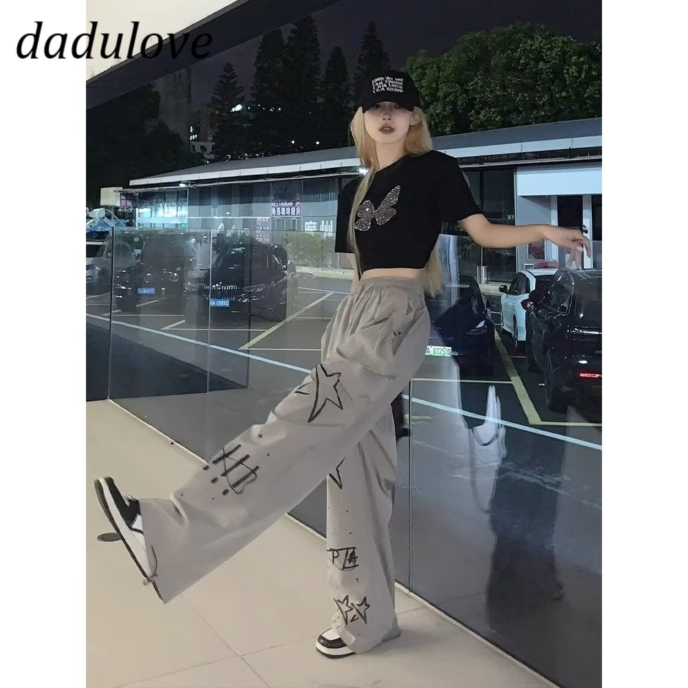 dadulove-new-american-ins-high-street-retro-letter-casual-pants-niche-high-waist-wide-leg-pants-large-size-trousers