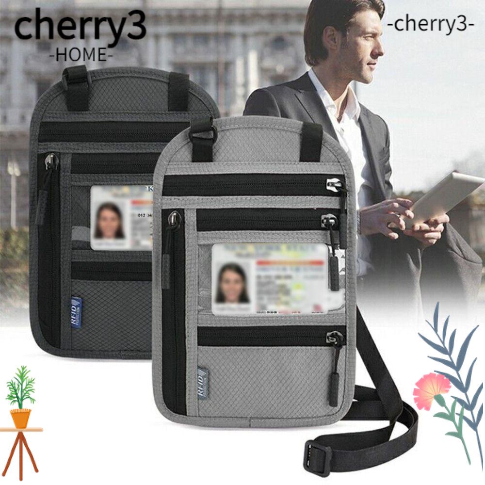 cherry3-rfid-กระเป๋าหนังสือเดินทาง-ไนล่อน-กันน้ํา-กันขโมย-พร้อมสายคล้องคอ-ปรับได้-สําหรับผู้ชาย-และผู้หญิง