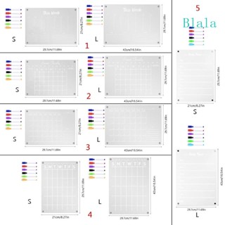 Blala กระดานไวท์บอร์ดอะคริลิคแม่เหล็ก รายสัปดาห์ พร้อมปากกาไวท์บอร์ด 6 แท่ง สําหรับปฏิทินในตู้เย็น