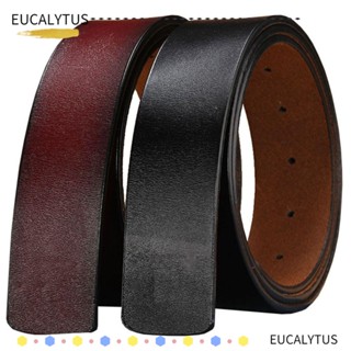 Eutus สายเข็มขัดหนังแท้ 3.3 3.8 ซม. พร้อมรู แบบเปลี่ยน DIY
