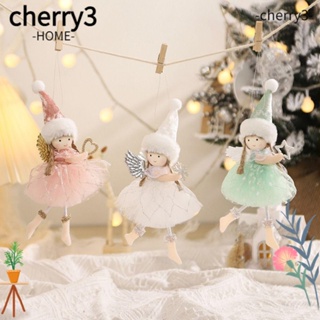 Cherry3 จี้ตุ๊กตานางฟ้าน่ารัก พร้อมปีก เทศกาลคริสต์มาส สําหรับตกแต่งบ้าน ปาร์ตี้คริสต์มาส