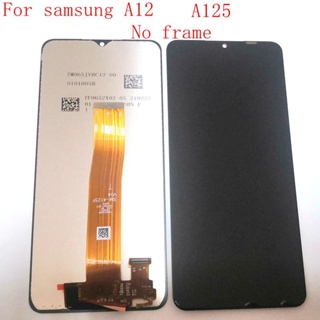 หน้าจอสัมผัสดิจิทัล LCD สําหรับ Samsung Galaxy A12 SM-A125F SM-A125F DSN A125