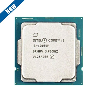 ใหม่ โปรเซสเซอร์ CPU Intel core i3 10105F 3.7GHz 4-core 8-thread L3 = 6m 65W LGA 1200 ไม่มีพัดลม SC5U