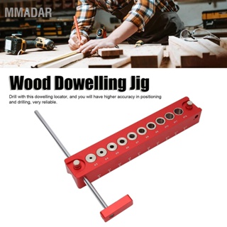 MMADAR Hole Jig Wood Dowel Punch Locator 10 in 1 45° 90° Aluminium Alloy Drill Guide for Woodworking