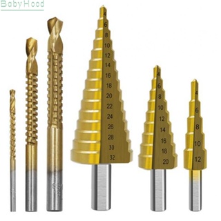 【Big Discounts】6PCs HSS Straight Step Drill Bit 4-12/4-20/4-32mm Cone Drilling 3/6/8MM#BBHOOD