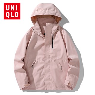 Uni..qlo [S-4XL] เสื้อแจ็กเก็ตลําลอง ทรงหลวม กันลม เหมาะกับฤดูใบไม้ร่วง สําหรับผู้ชาย และผู้หญิง 2023