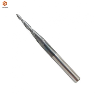 End Mills R1 * D6 * 30.5 * 75 เทเปอร์บอลจมูกเราเตอร์บิตมิลลิ่งคัตเตอร์ HRC55