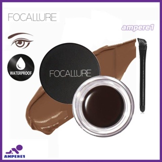 Focallure 5colors Waterproof Eyebrow Cream Gel แต่งหน้าพร้อมแปรงเครื่องสำอางแต่งหน้าติดทนนาน -AME1