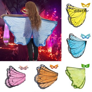 [DO] เสื้อคลุมไหล่คอสเพลย์ รูปปีกผีเสื้อ สีสันสดใส สําหรับเด็กผู้หญิง เหมาะกับงานปาร์ตี้ฮาโลวีน