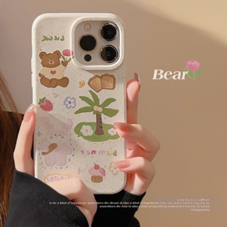 เคสโทรศัพท์มือถือ แบบนิ่ม ลายการ์ตูนหมีน่ารัก สําหรับ iPhone 14 Plus 14 13 12 11 Pro Max X Xr Xs Max 7 8 6 6s Plus SE2020
