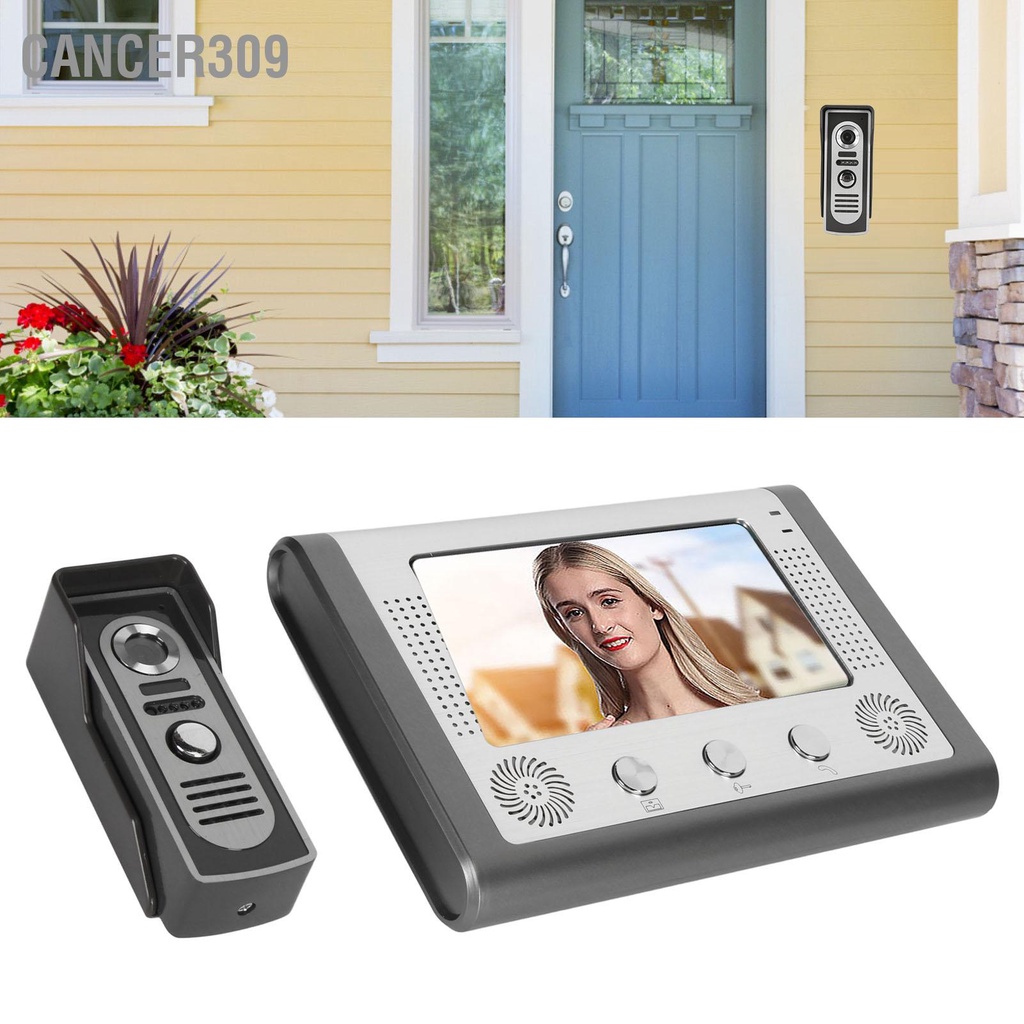 cancer309-7in-video-intercom-system-wired-door-phone-doorbell-kit-support-monitoring-unlock-ir-night-vision