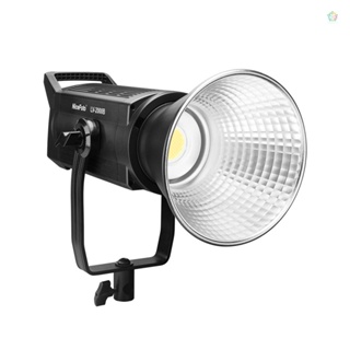 Audioworld NiceFoto LV-2000B ไฟวิดีโอ LED 200W พลังงานสูง 5600K±200K หรี่แสงได้ CRI96+ TLCI97 72700LUX พร้อมเมาท์โบเวน เอฟเฟคไฟ 6 FX