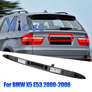 มือจับป้ายทะเบียนรถยนต์ พร้อมปุ่มกดไฟ แบบเปลี่ยน สําหรับ BMW X5 E53 2000-2006 Touring 1 ชิ้น