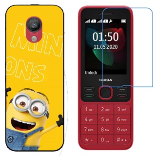 Nokia 150 2020 125 2020 เคสโทรศัพท์ซิลิโคน TPU พิมพ์ลายการ์ตูนน่ารัก พร้อมฟิล์มกันรอยหน้าจอนาโนระเบิด (ไม่ใช่กระจกนิรภัย)