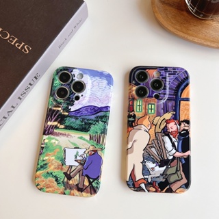 เคสโทรศัพท์มือถือ ป้องกันฝุ่น ลายภาพวาดสีน้ํามัน The Van Gogh สําหรับ Iphone 14 13 11 12 Pro Max IP