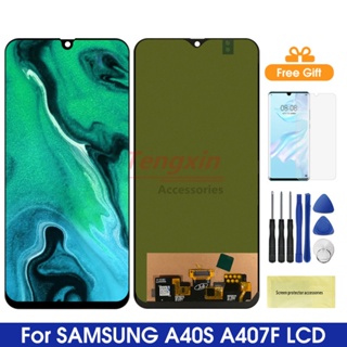 อะไหล่หน้าจอสัมผัสดิจิทัล LCD A40s A407 แบบเปลี่ยน สําหรับ Samsung Galaxy A40s A407 Samsung SM-A3050 SM-A3058