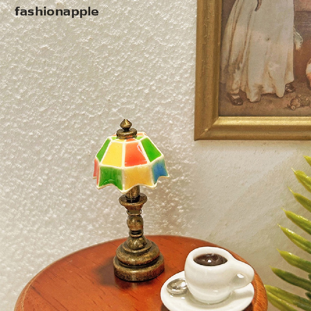 fashionapple-โคมไฟตั้งโต๊ะ-ขนาดเล็ก-1-12-สไตล์เรโทร-สําหรับตกแต่งบ้านตุ๊กตา