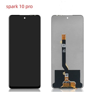 ชุดประกอบหน้าจอสัมผัสดิจิทัล LCD สําหรับ Tecno spark 10 pro KI7