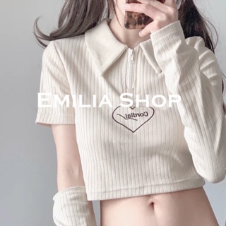 EMILIA SHOP  เสื้อยืด 2023 ใหม่  สวยงาม Stylish Unique Korean Style A23K02E 36Z230909
