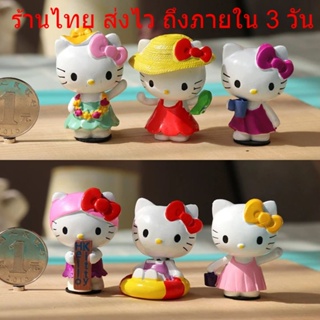 🐱พร้อมส่งจากไทย 🐱ตุ๊กตา Hello Kitty ตุ๊กตาแต่งเค้ก คิตตี้ วางหน้ารถ แต่งเค้ก ตุ๊กตาฟิกเกอร์ขนาดเล็ก DD17
