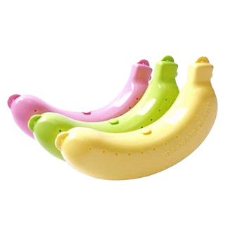 กล่องอาหารกลางวัน รูปกล้วยน่ารัก ปลอดภัย สําหรับใส่ผลไม้ 3 ชิ้น