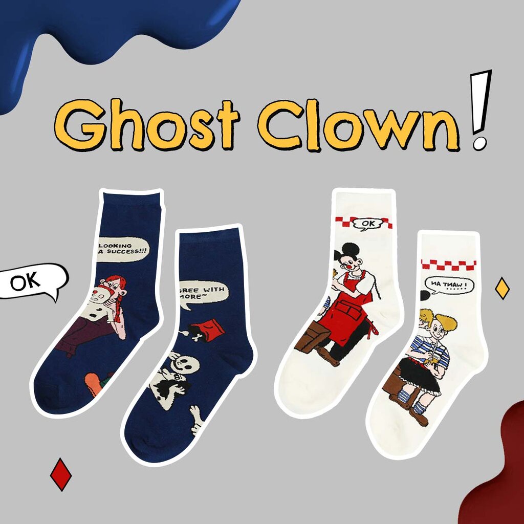 emmtee-emmbee-ถุงเท้า-ghost-clown