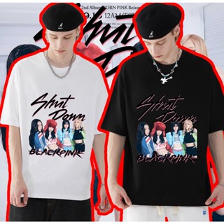 เสื้อ album shut down หญิง เสื้อผ้าแฟชั่น แขนสั้น ชาย แขนสั้นคอกลม เสื้อสไตล์เกาหลี oversize ใส่ได้ทั้งชายหญิง พร้อมส่ง