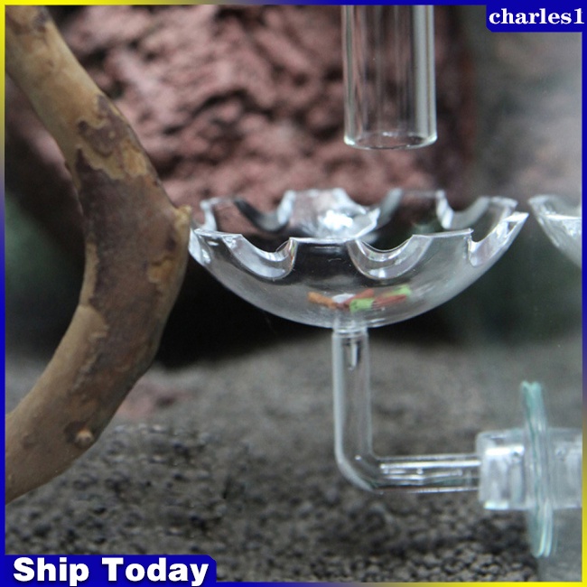 charles-หลอดแก้วใส-แบบดูดสุญญากาศ-สําหรับให้อาหารกุ้ง-ตู้ปลา