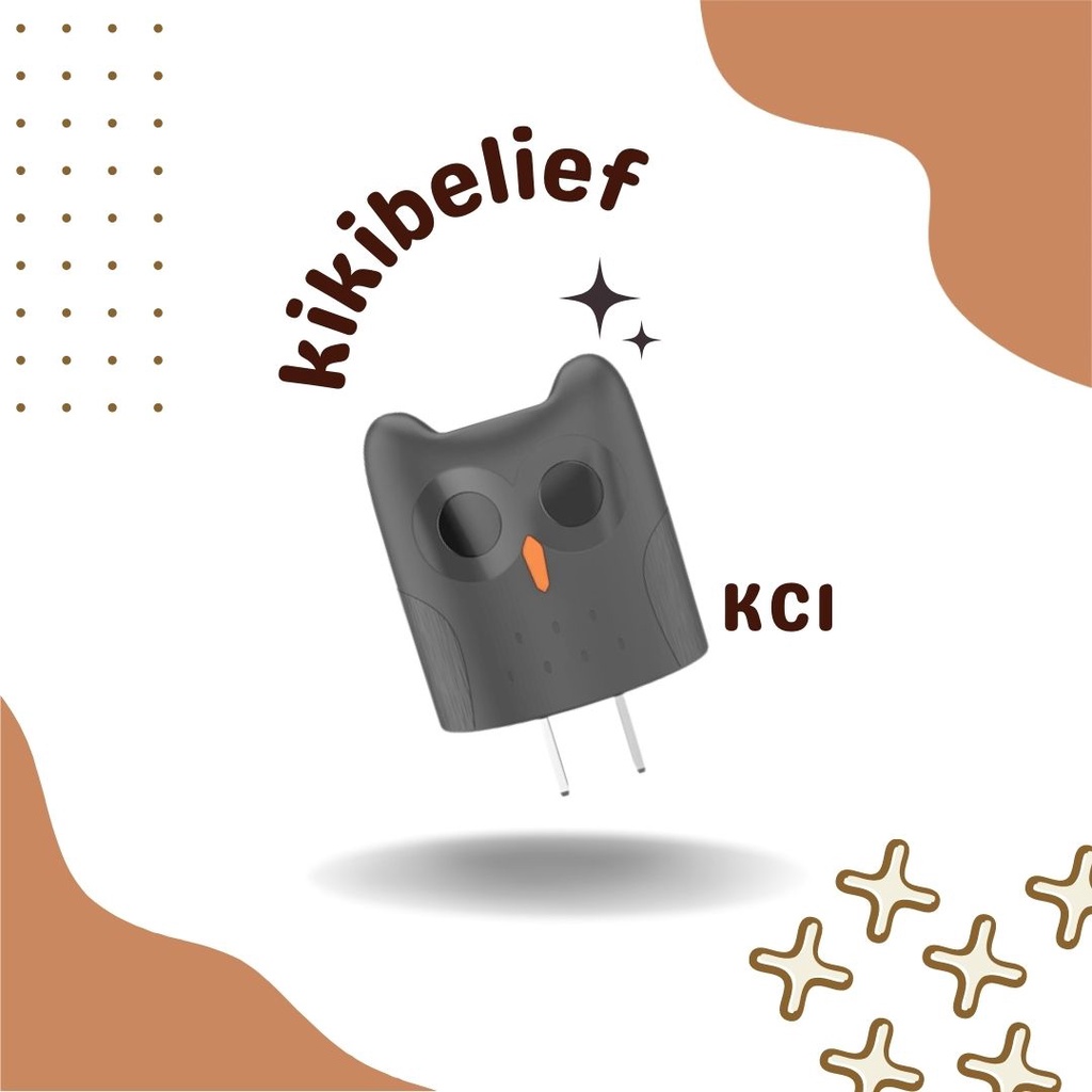 หัวชาร์จนกฮูก-kikibelief-kc1-adapter-หัวชาร์จ-usb-2-ช่อง