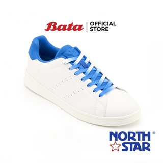 Bata บาจา ยี่ห้อ North Star รองเท้าผ้าใบแบบผูกเชือก รองเท้าผ้าใบแฟชั่น สนีกเกอร์ สำหรับผู้ชาย สีดำ 8206052 สีฟ้า 8209052