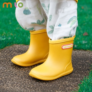 MILO รองเท้ากันฝนเด็กกันลื่นด้านล่างนุ่มน้ำหนักเบาเด็กชายและเด็กหญิงรองเท้ากันฝนรองเท้าเด็กวัยหัดเดิน