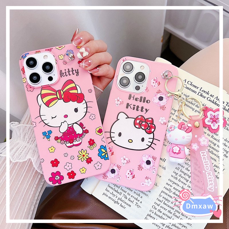 เคสโทรศัพท์มือถือ-ลายเฮลโลคิตตี-พร้อมจี้กุญแจ-สําหรับ-samsung-galaxy-s10-4g-s10-s9-s8-plus-s10-s9-s8-s10e-s7-edge-a8-plus-a9-a8-a7-2018-a6-plus-2018-j8-2018-a7-a5-2017