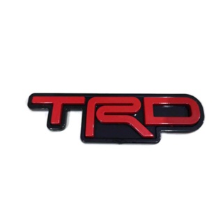 *แนะนำ* ป้ายโลโก้ โตโยต้า แต่งรถ Logo TRD  ขนาด 12 cm.