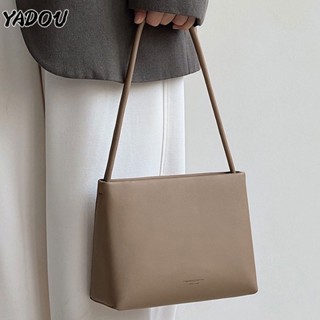 YADOU รักแร้บาแกตต์ cross-body ของผู้หญิง, การออกแบบเฉพาะระดับไฮเอนด์, สี่เหลี่ยมเรียบง่ายอเนกประสงค์, กระเป๋าสะพายกระเป๋าถือมีสไตล์