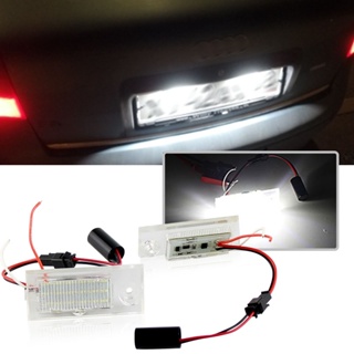 หลอดไฟ LED ติดป้ายทะเบียนรถยนต์ สําหรับ Audi A6 C5/4B Sedan 1997-2004 1998 1999 2000 2001 2002 2003 2 ชิ้น