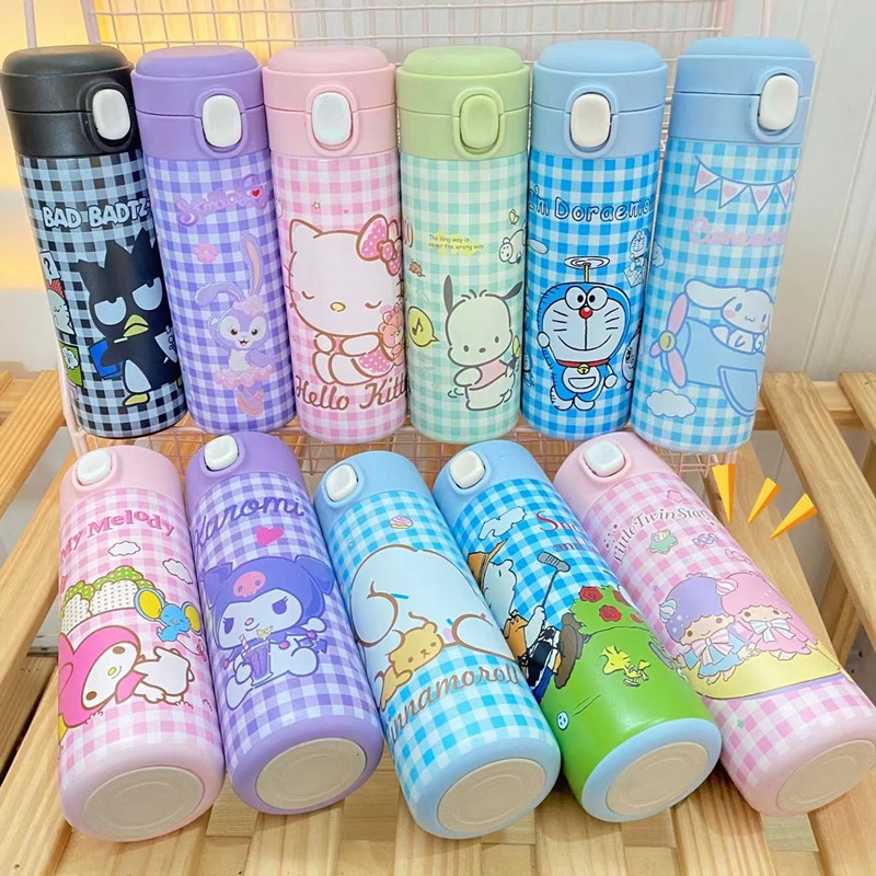 creative-sanrio-แก้วการ์ตูนญี่ปุ่นน่ารัก-melody-kulomi-hello-kitty-pom-pom-purin-แก้ว304ขวดน้ำสแตนเลสสำหรับของขวัญเด็ก-home-อุปกรณ์เสริม-cod