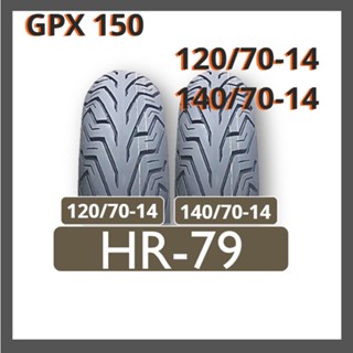 ยางเดิม GPX DEMON 150 GR ขนาดเท่ายางเดิมคู่หน้าหลัง 120/70-14 และ 140/70-14 ยี่ห้อ Champion  ลายCity grip