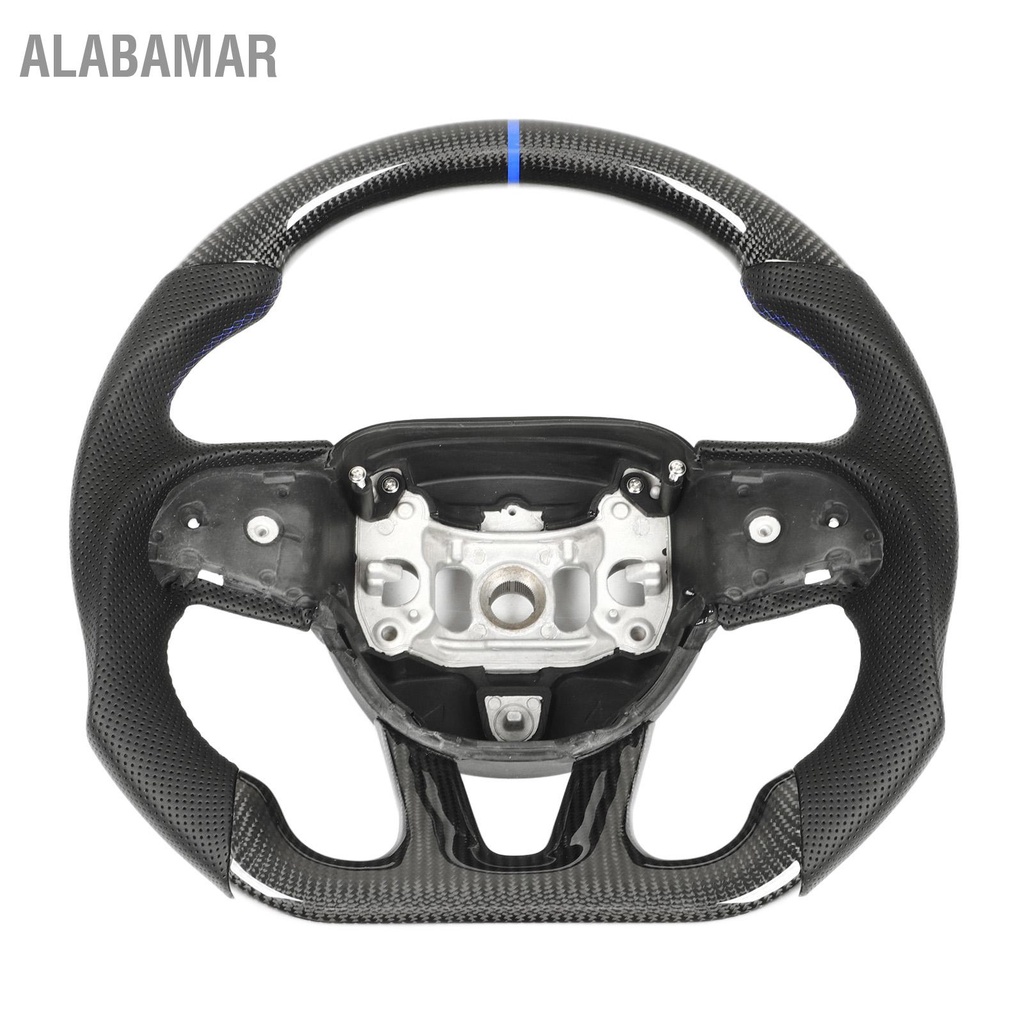 alabamar-พวงมาลัยคาร์บอนไฟเบอร์เปลี่ยนหนังพรุนสำหรับ-dodge-challenger-charger-srt-hellcat-2015-2022